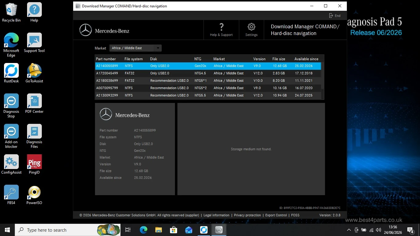 Mercedes DTS Monaco diagnostic software