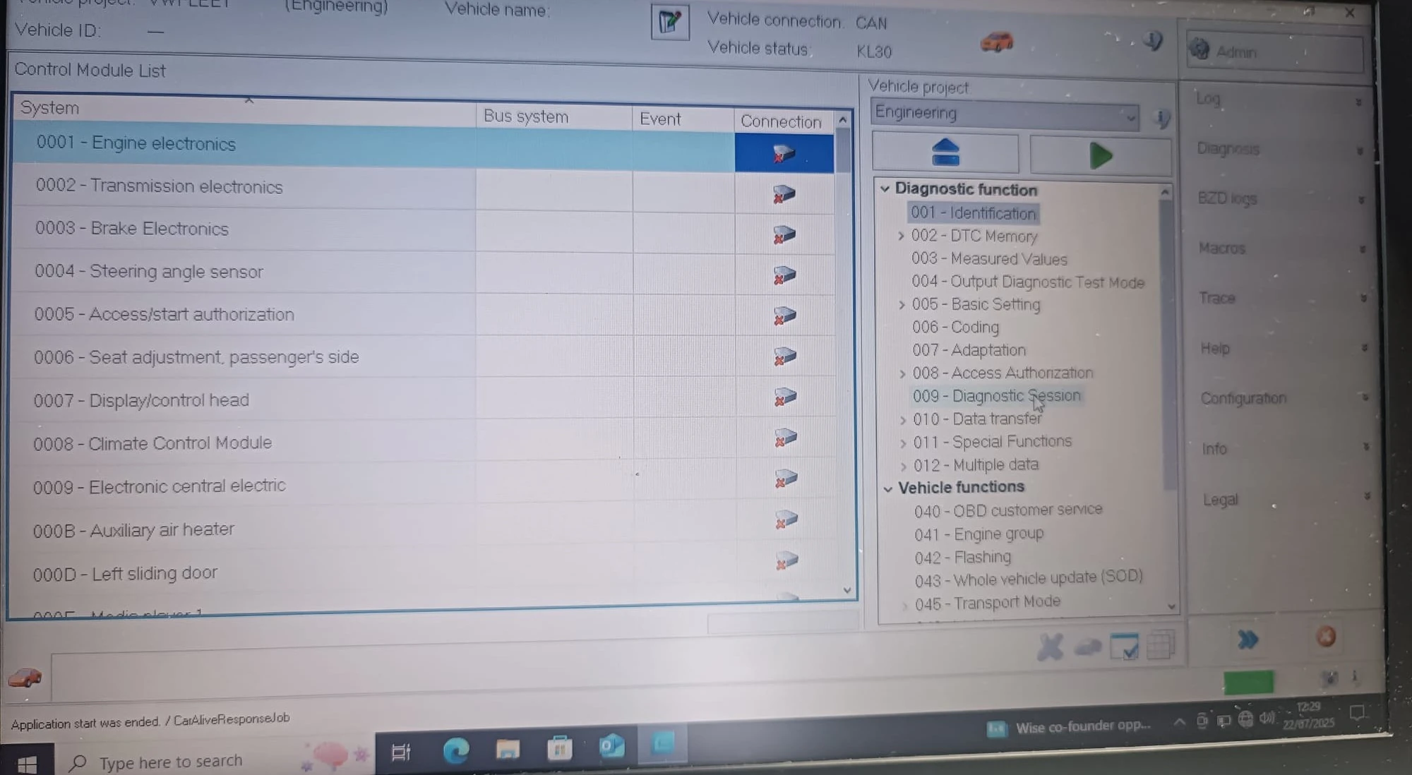 VAG ODIS diagnostic modules