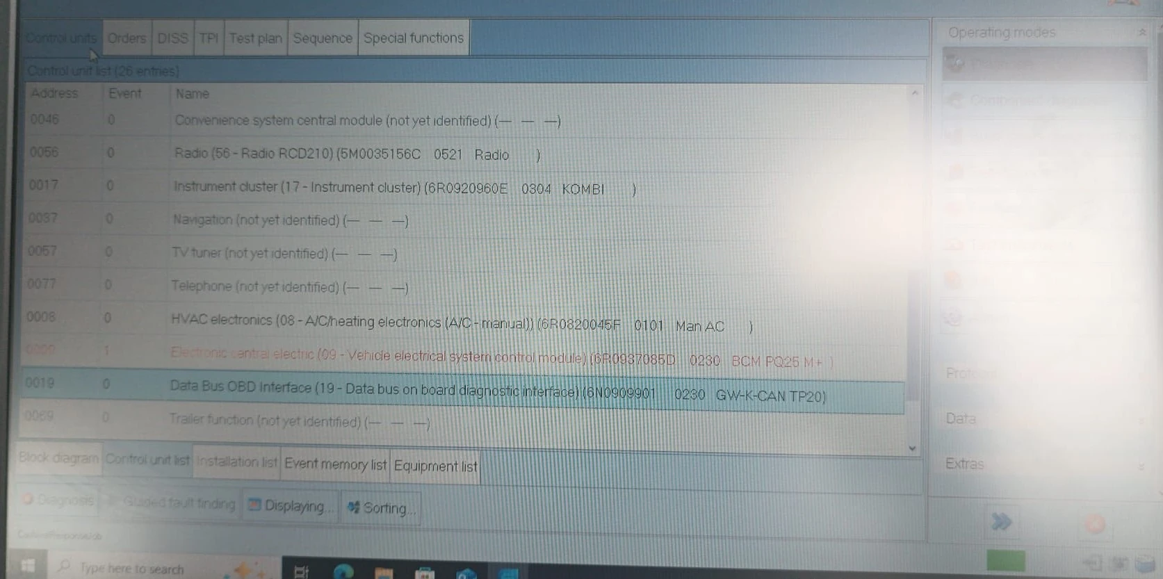 VAG ODIS vehicle diagnostics